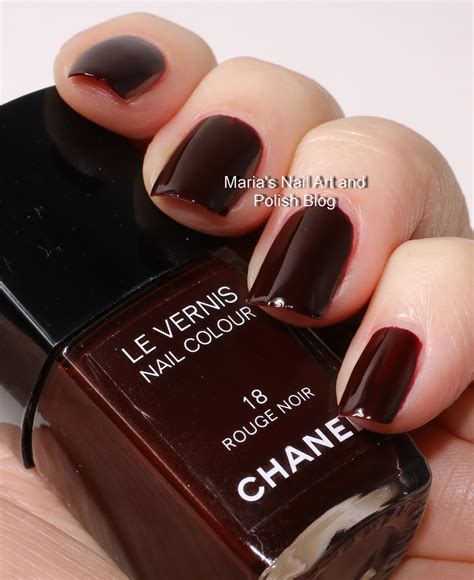 vernis chanel 18 rouge noir|Chanel Rouge noir shades.